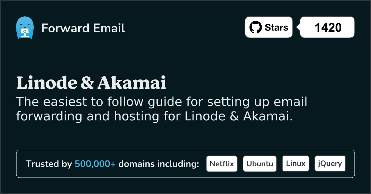 كيفية إعداد البريد الإلكتروني باستخدام Linode & Akamai