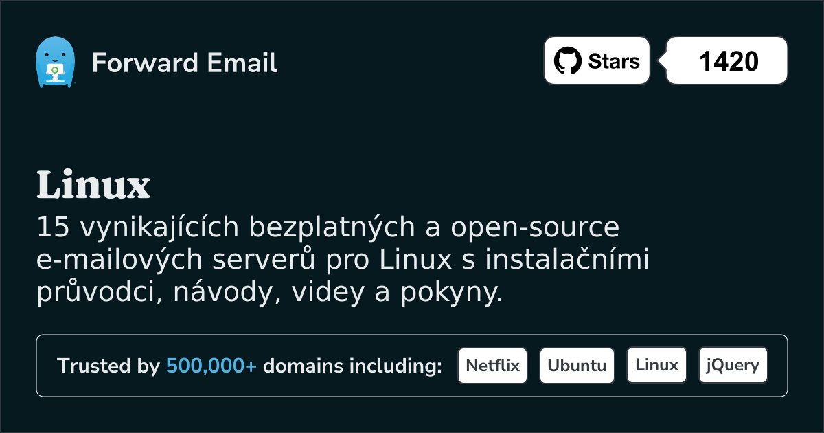 15 vynikajících open source e-mailových serverů pro Linux v 2025