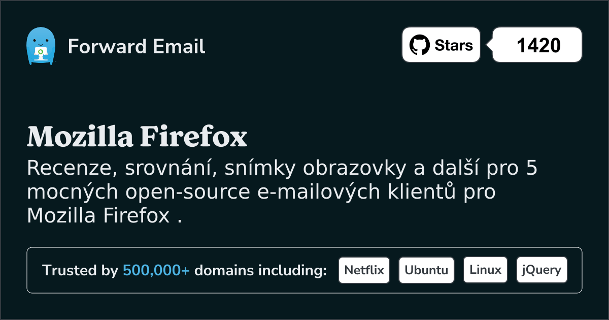 5 mocných e-mailových klientů s otevřeným zdrojovým kódem pro Mozilla Firefox v 2025
