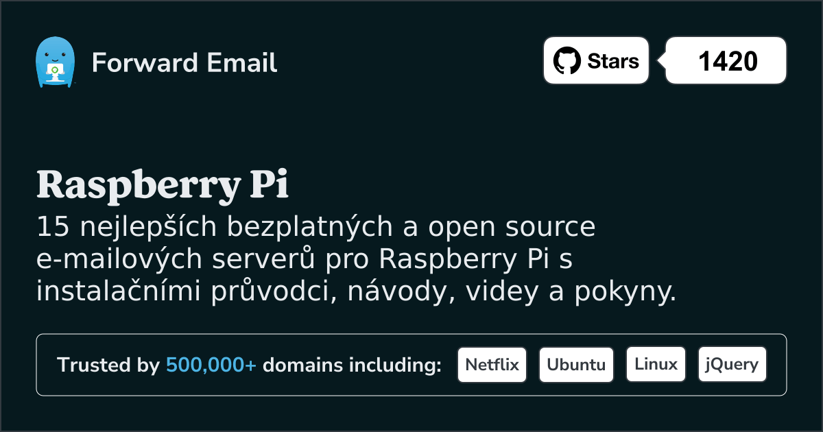 15 nejlepších open source e-mailových serverů pro Raspberry Pi v 2025