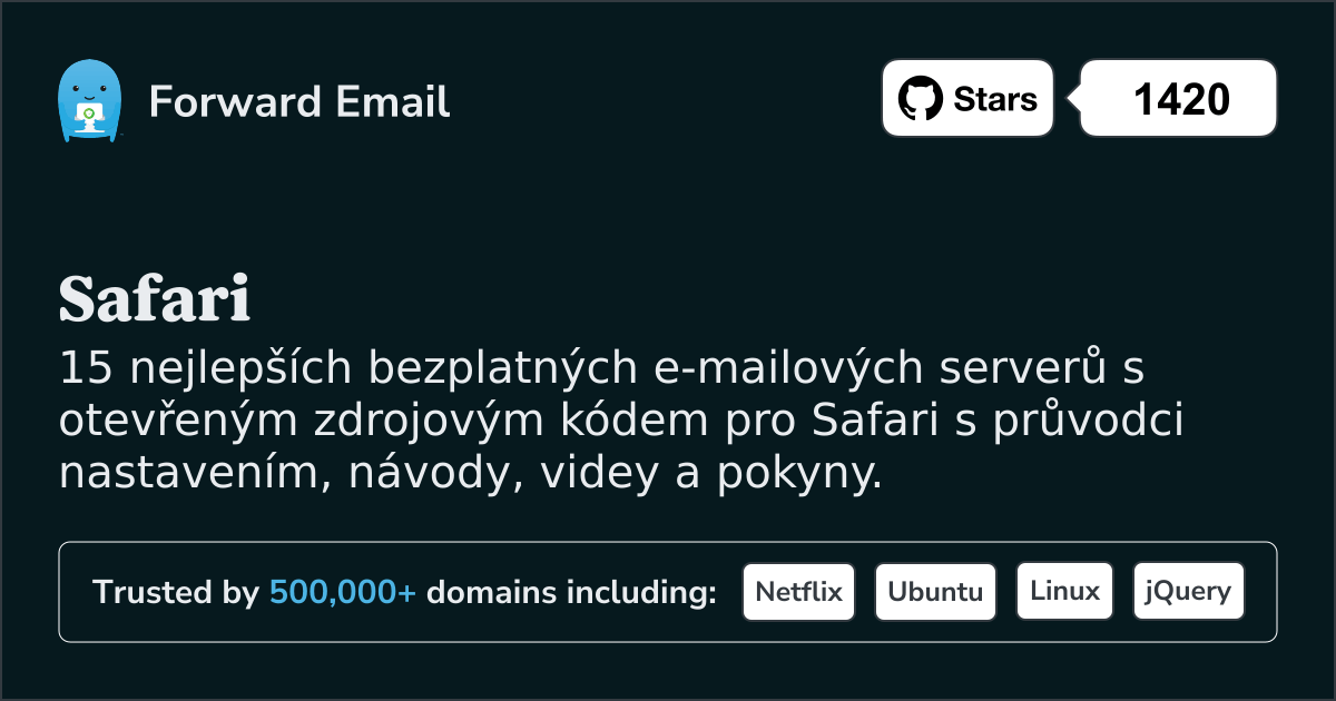 15 nejlepších open source e-mailových serverů pro Safari v 2025