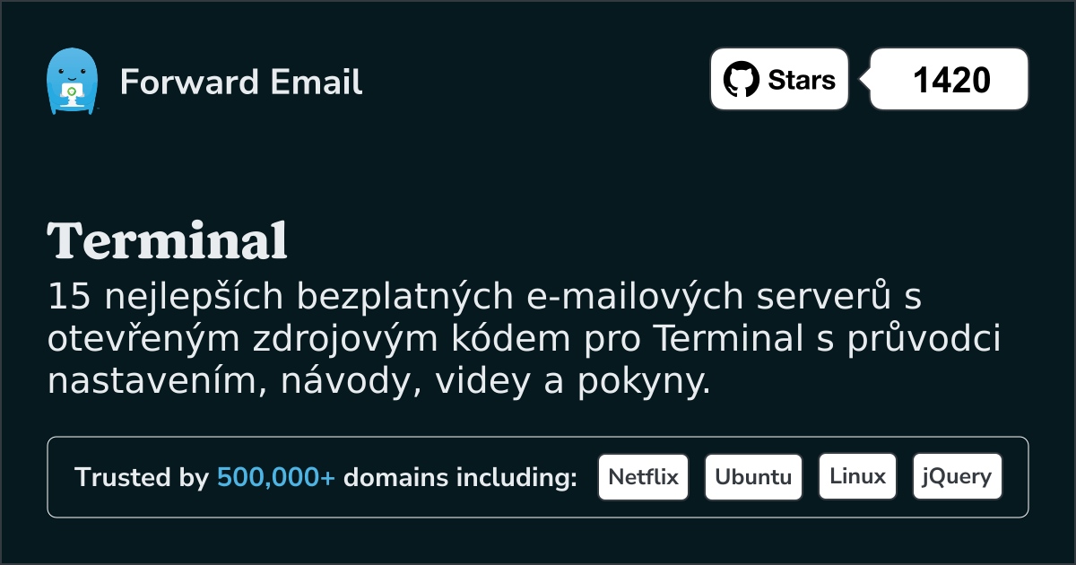 15 nejlepších open source e-mailových serverů pro Terminal v 2025