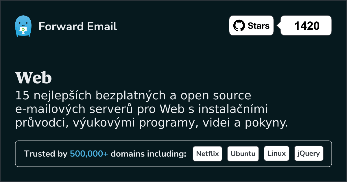 15 nejlepších open source e-mailových serverů pro Web v 2025