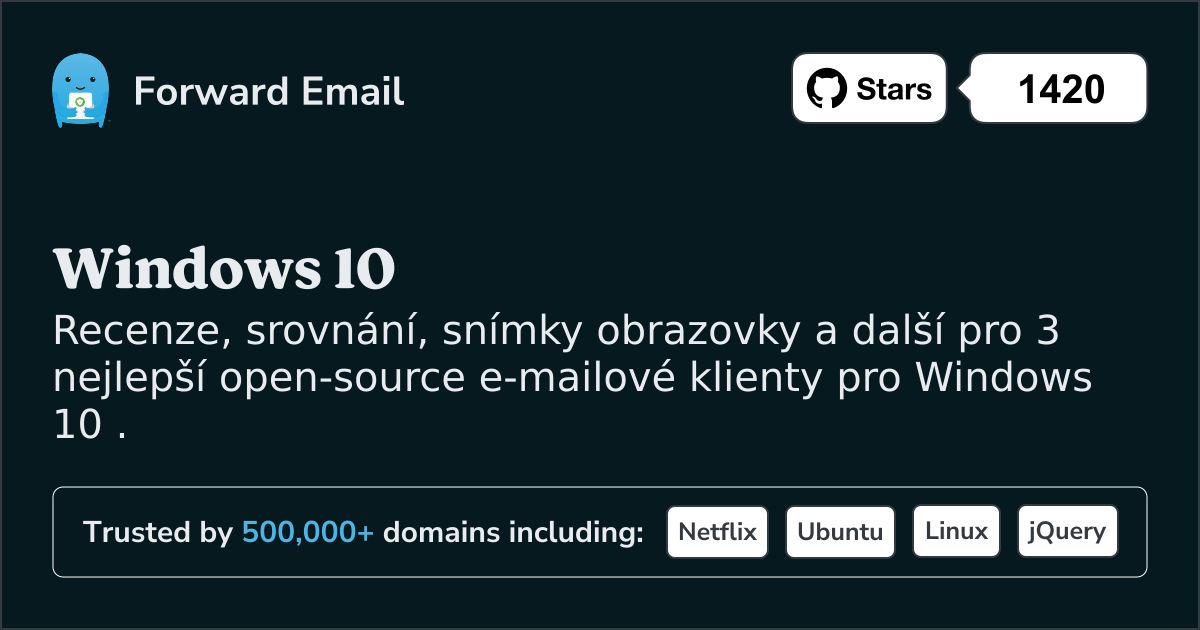 3 nejlepší e-mailové klienty s otevřeným zdrojovým kódem pro Windows 10 v 2025
