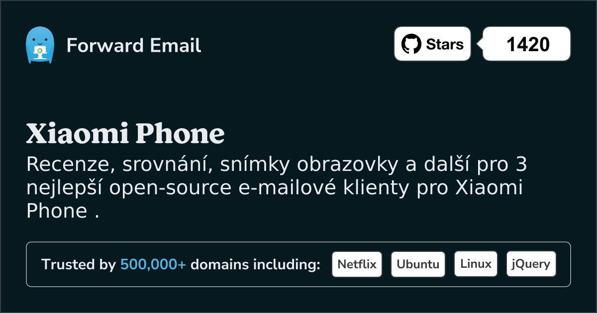 3 nejlepší open source e-mailoví klienti pro Xiaomi Phone v 2025
