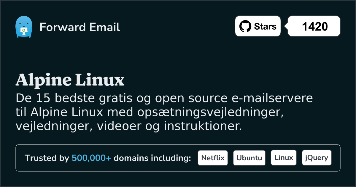 15 Top Open Source e-mail-servere til Alpine Linux i 2025