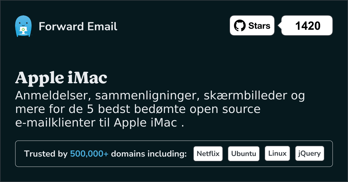 5 Topbedømte Open Source-e-mail-klienter til Apple iMac i 2025