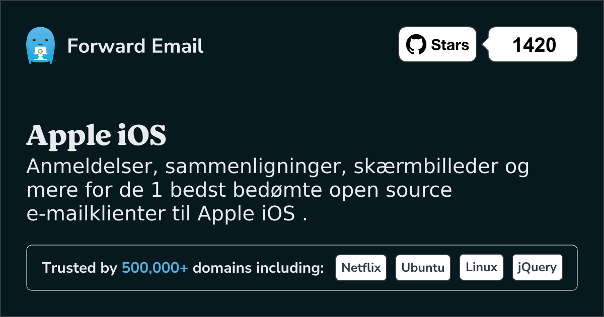 1 Topbedømte Open Source-e-mail-klienter til Apple iOS i 2025