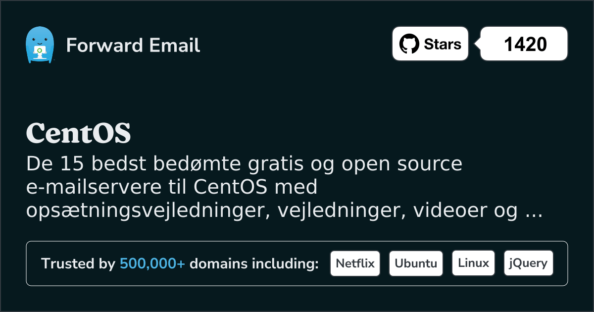 15 højest vurderede Open Source e-mail-servere til CentOS i 2025