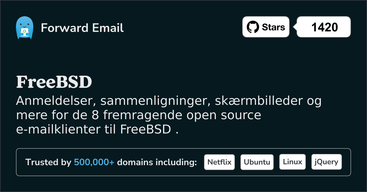 8 fremragende Open Source e-mail-klienter til FreeBSD i 2025