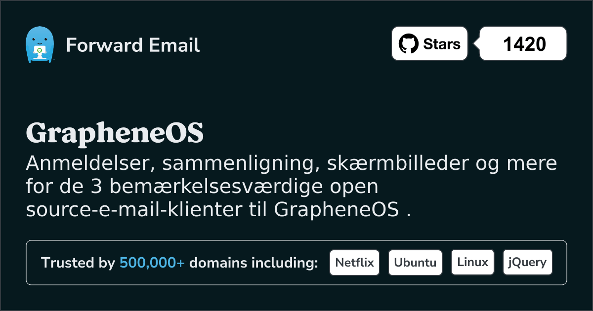 3 bemærkelsesværdige Open Source e-mail-klienter til GrapheneOS i 2025