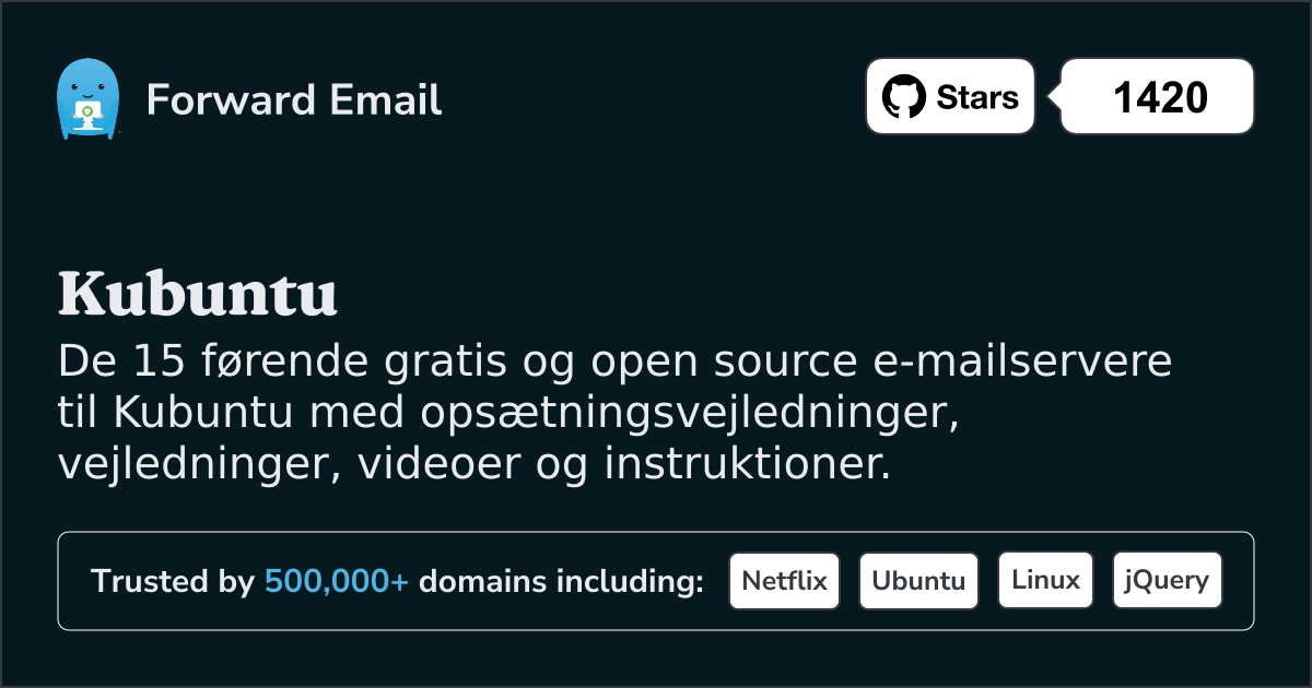 15 førende open source e-mail-servere til Kubuntu i 2025