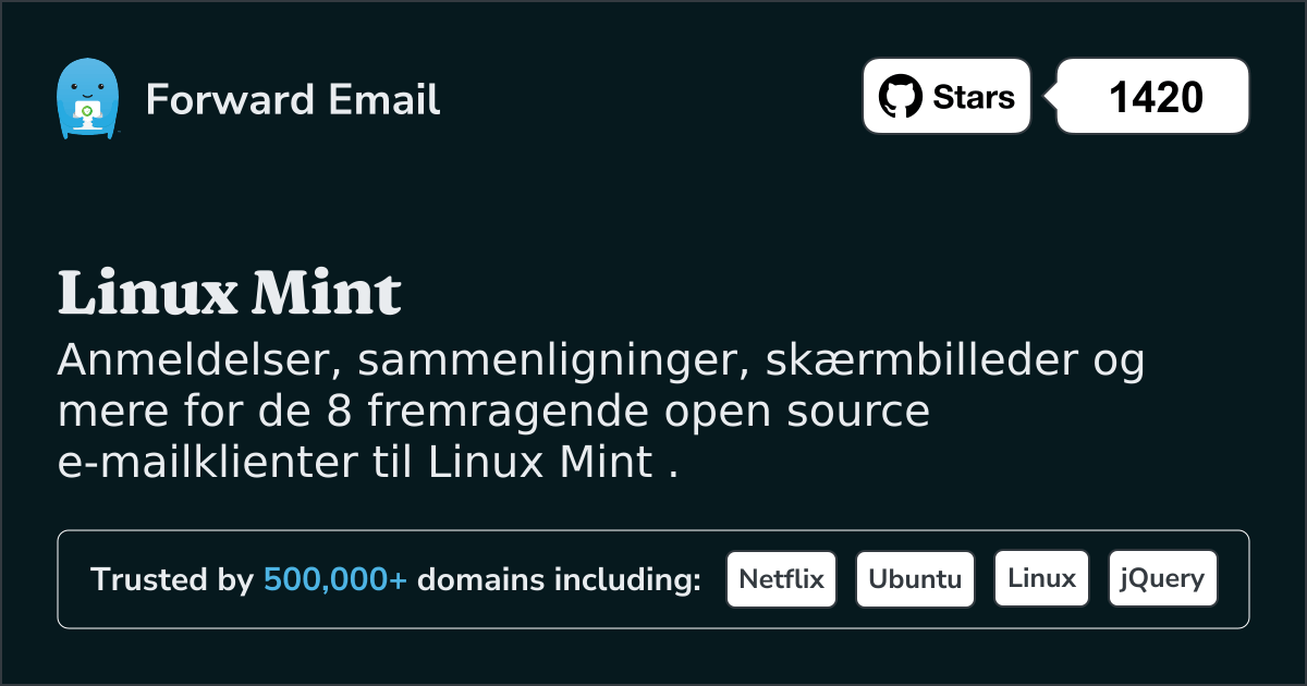 8 fremragende Open Source e-mail-klienter til Linux Mint i 2025