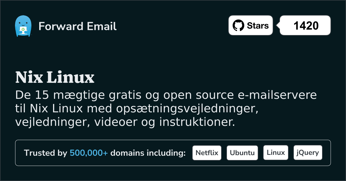 15 Mighty Open Source e-mail-servere til Nix Linux i 2025
