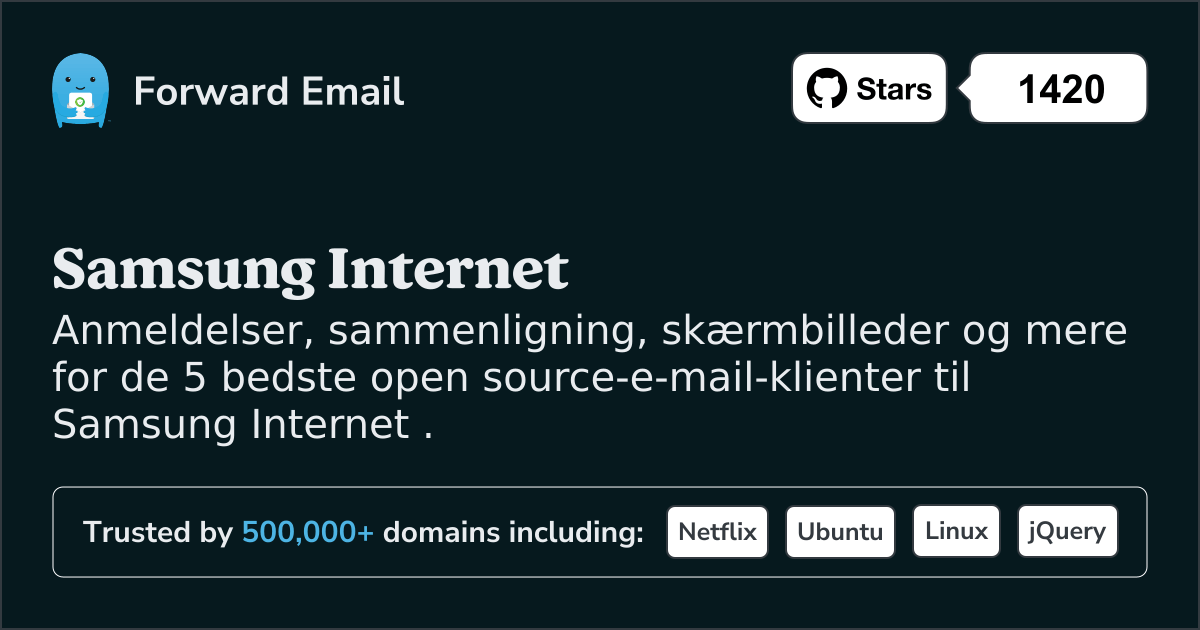 5 Top Open Source e-mail-klienter til Samsung Internet i 2025