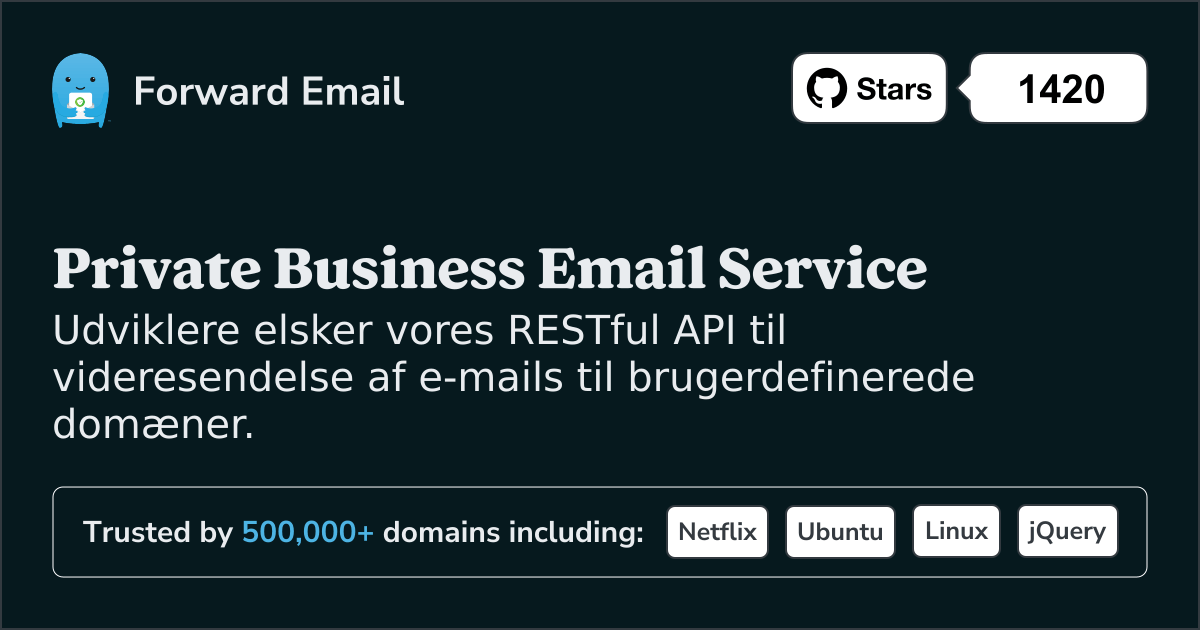 Udvikler-e-mail-API til brugerdefinerede domæner og webhooks