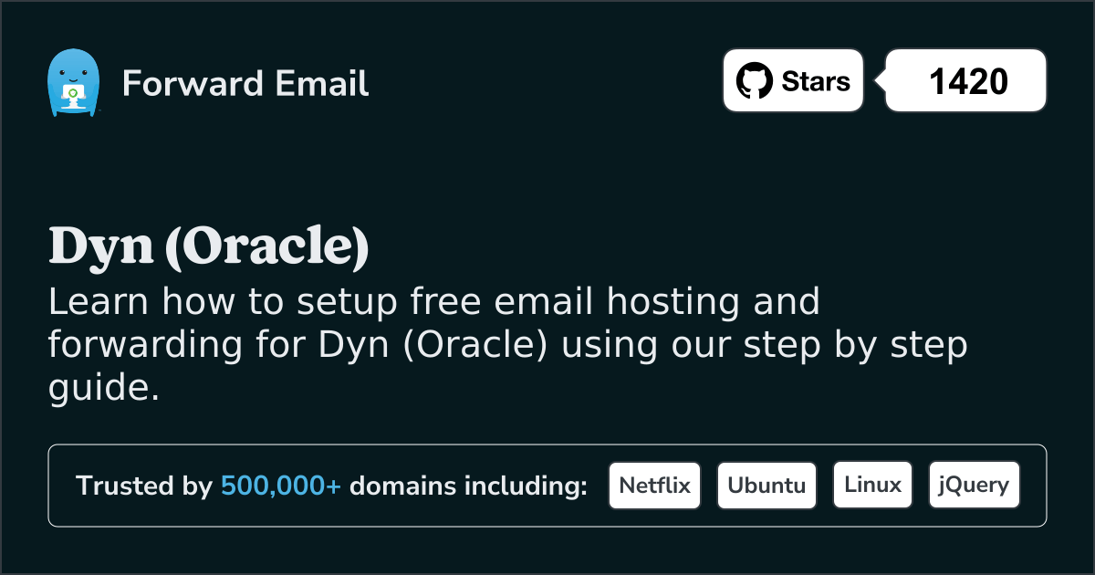 Sådan opsætter du e-mail med Dyn (Oracle)