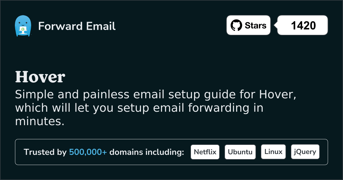 Sådan opsætter du e-mail med Hover