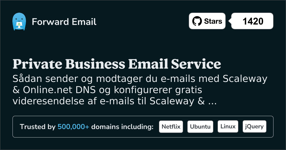 Sådan opsætter du e-mail med Scaleway & Online.net