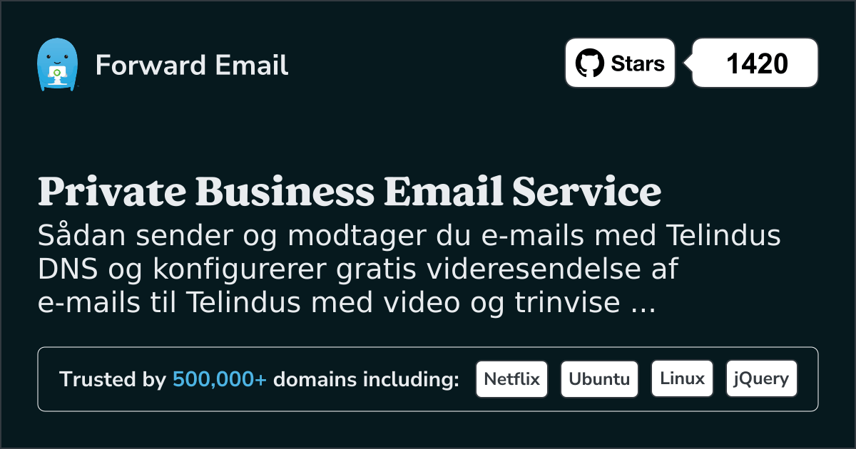 Sådan opsætter du e-mail med Telindus