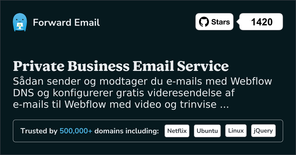 Sådan opsætter du e-mail med Webflow