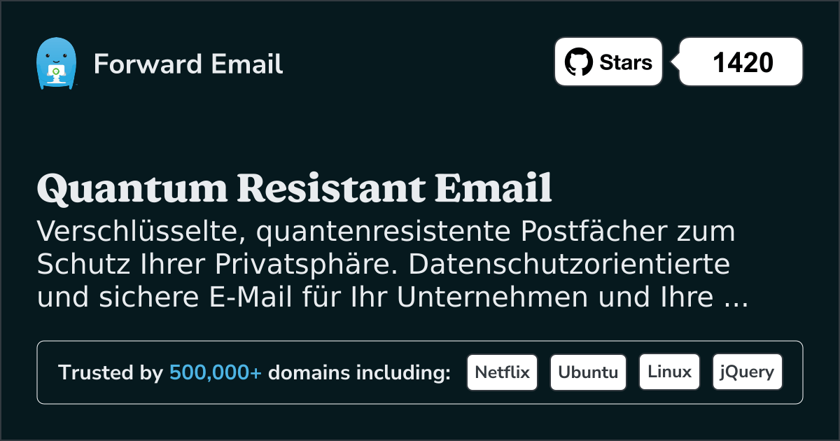 Quantenresistenter E-Mail-Dienst im 2025