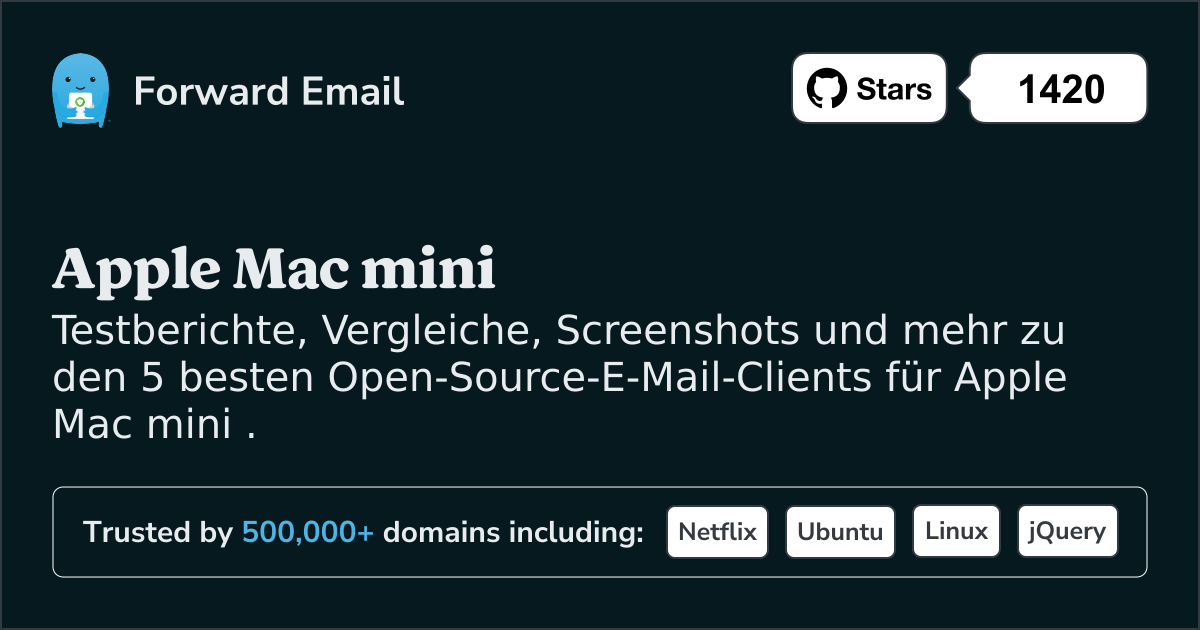 Die 5 besten Open-Source-E-Mail-Clients fĂŒr Apple Mac mini im 2025