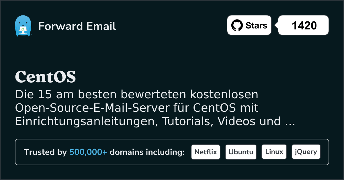 Die 15 am besten bewerteten Open-Source-E-Mail-Server fĂŒr CentOS im 2025