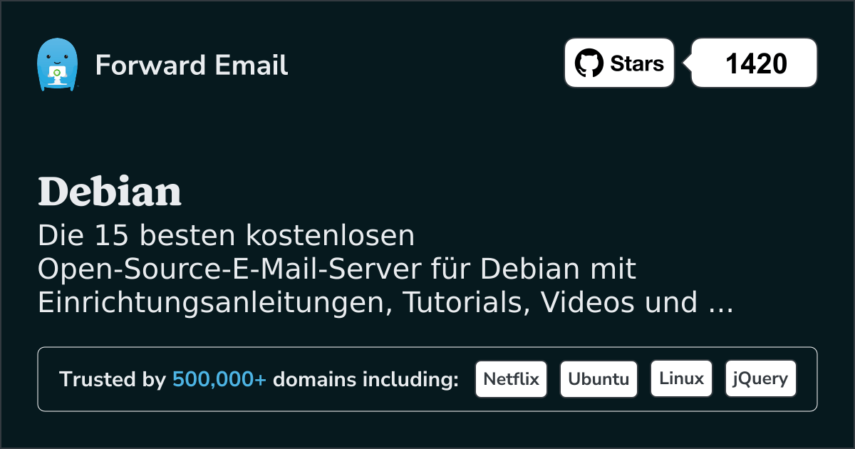 Die 15 besten Open-Source-E-Mail-Server fĂŒr Debian im 2025