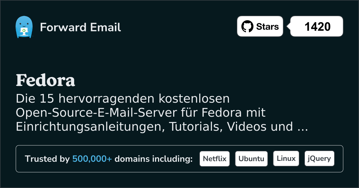 15 hervorragende Open-Source-E-Mail-Server fĂŒr Fedora im 2025