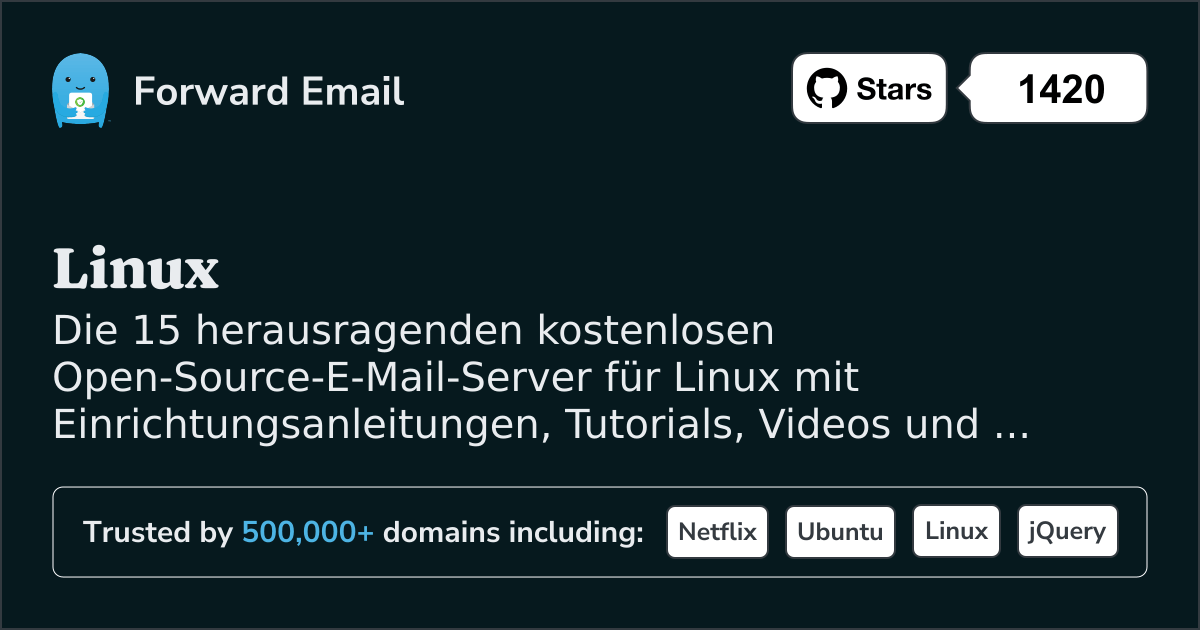 15 herausragende Open-Source-E-Mail-Server fĂŒr Linux im 2025