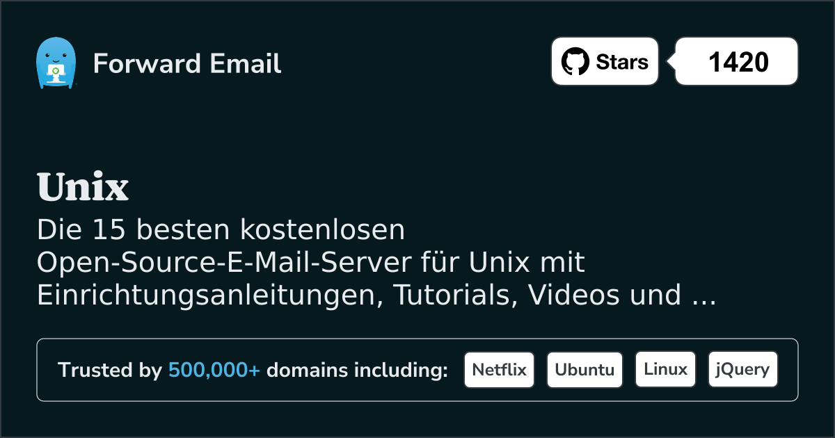 Die 15 besten Open-Source-E-Mailserver fĂŒr Unix im 2025