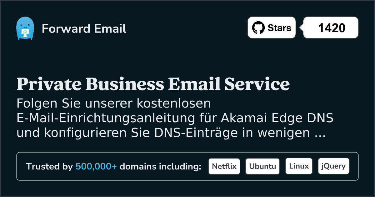 So richten Sie E-Mail mit Akamai Edge DNS ein