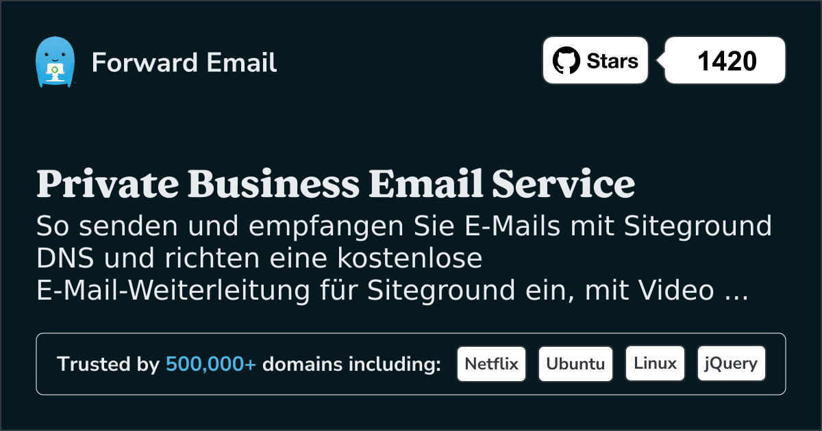 So richten Sie E-Mail mit Siteground ein
