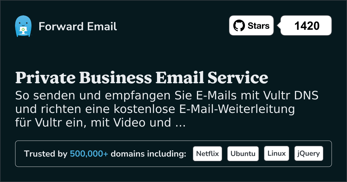 So richten Sie E-Mail mit Vultr ein