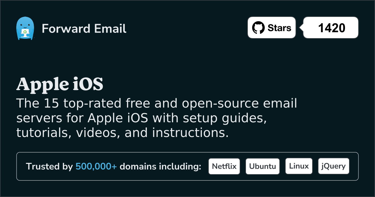 15 Top-Rated Open Source Email Servers for Apple iOS in 2025