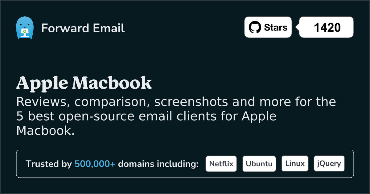 5 Best Open Source Email Clients for Apple Macbook in 2025