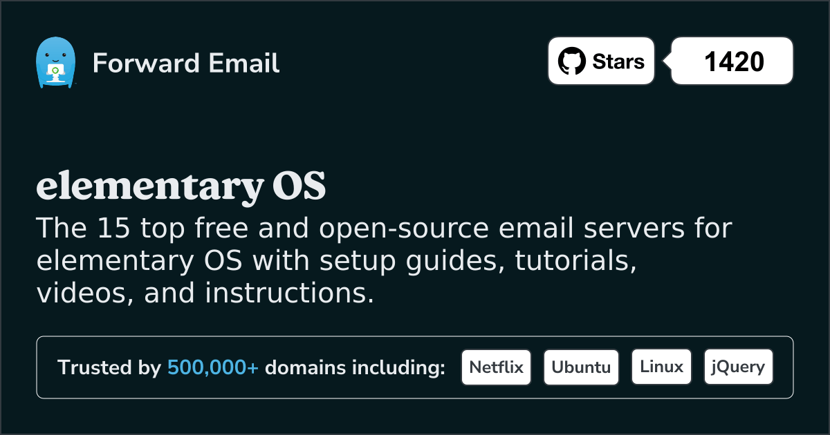 15 Top Open Source Email Servers for elementary OS in 2025