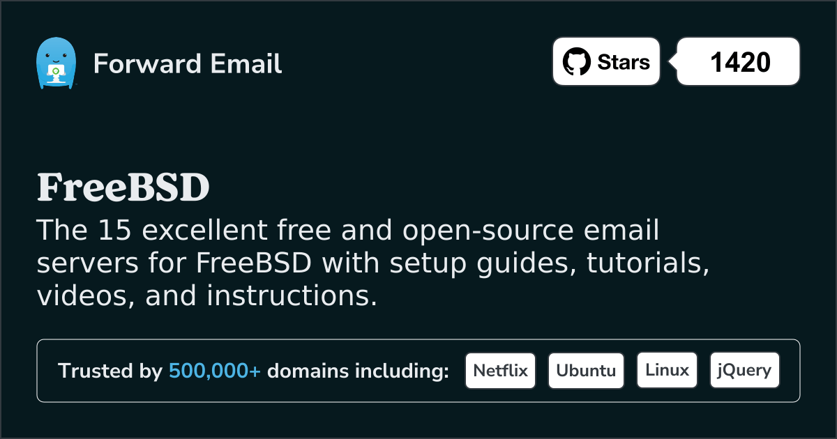 15 Excellent Open Source Email Servers for FreeBSD in 2025