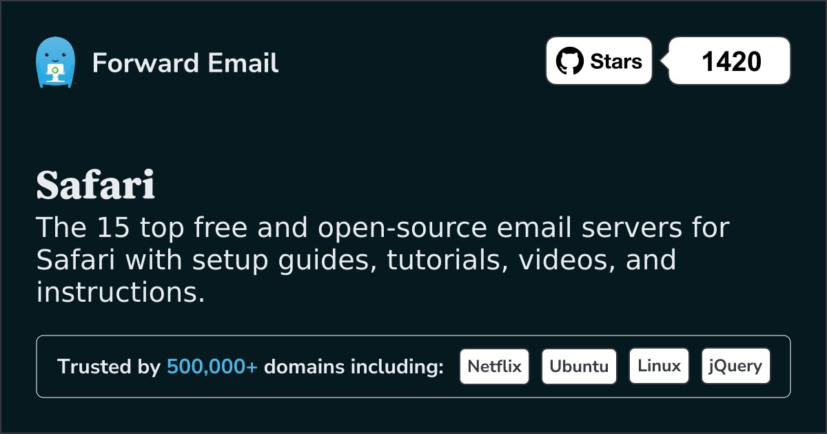 15 Top Open Source Email Servers for Safari in 2025