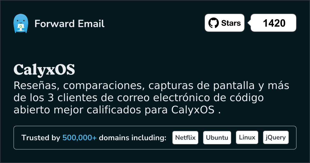 Los 3 clientes de correo electrónico de código abierto mejor valorados para CalyxOS en 2025