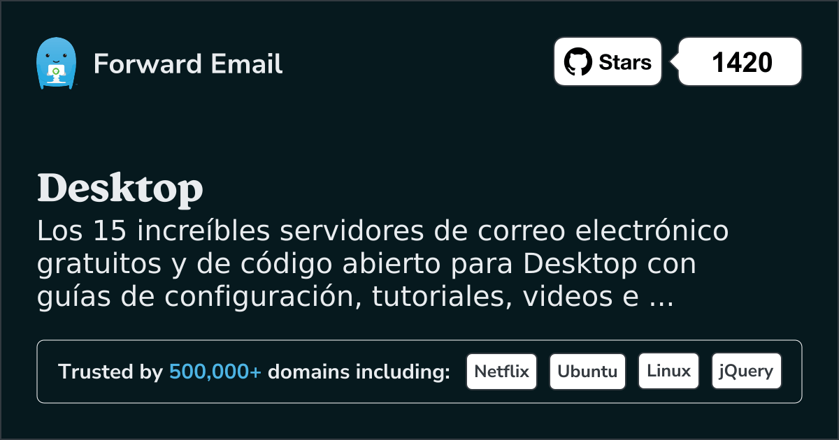 15 increíbles servidores de correo electrónico de código abierto para Desktop en 2025