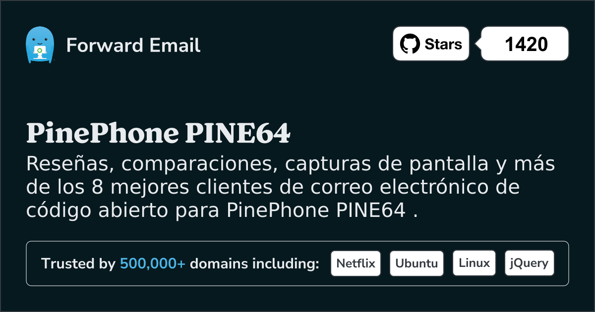Los 8 mejores clientes de correo electrónico de código abierto para PinePhone PINE64 en 2025