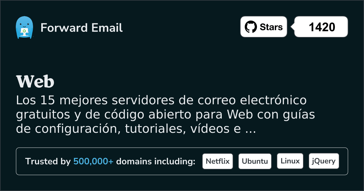 Los 15 mejores servidores de correo electrónico de código abierto para Web en 2025