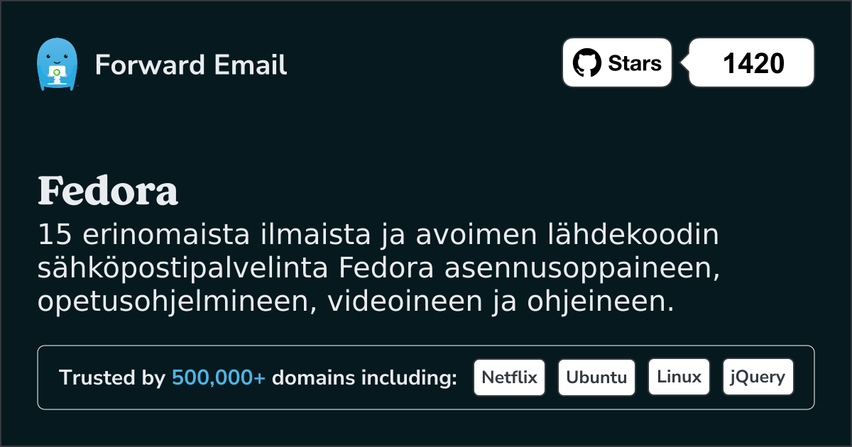 15 erinomaista avoimen lähdekoodin sähköpostipalvelinta Fedora vuonna 2025