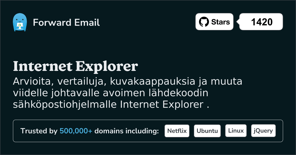 5 johtavaa avoimen lähdekoodin sähköpostiohjelmaa Internet Explorer vuonna 2025