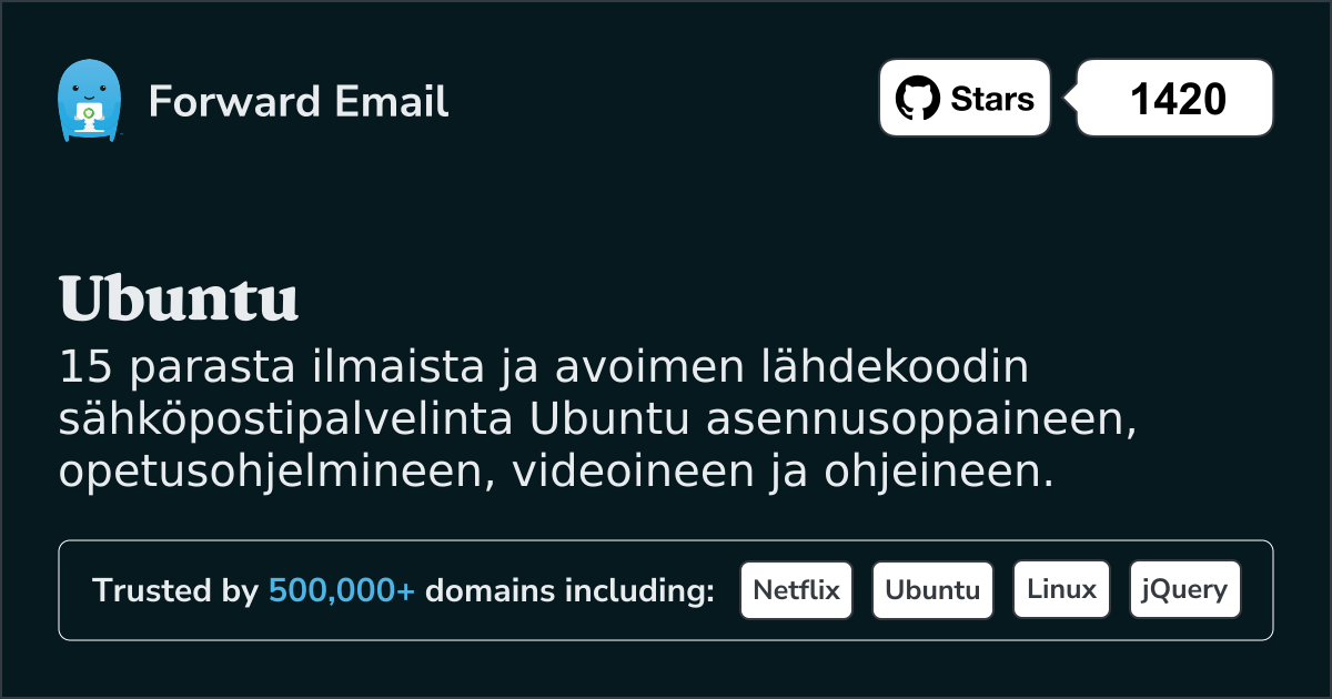 15 suosituinta avoimen lähdekoodin sähköpostipalvelinta Ubuntu vuonna 2025
