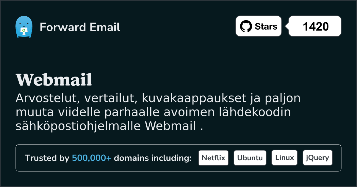 5 suosituinta avoimen lähdekoodin sähköpostiohjelmaa Webmail vuonna 2025