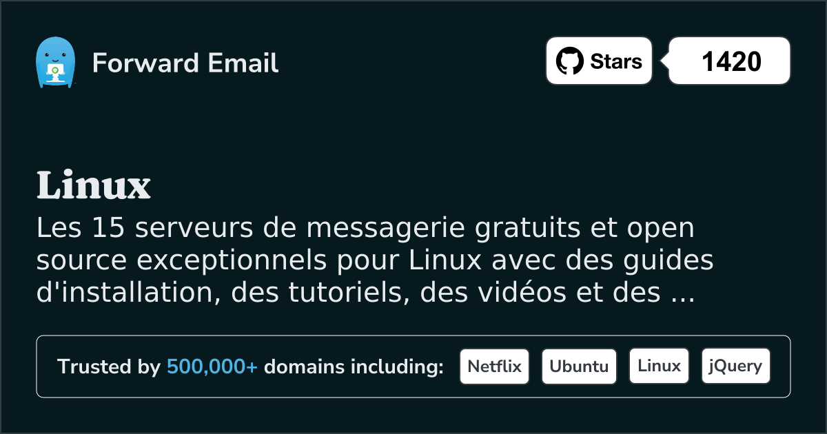 15 serveurs de messagerie Open Source exceptionnels pour Linux en 2025