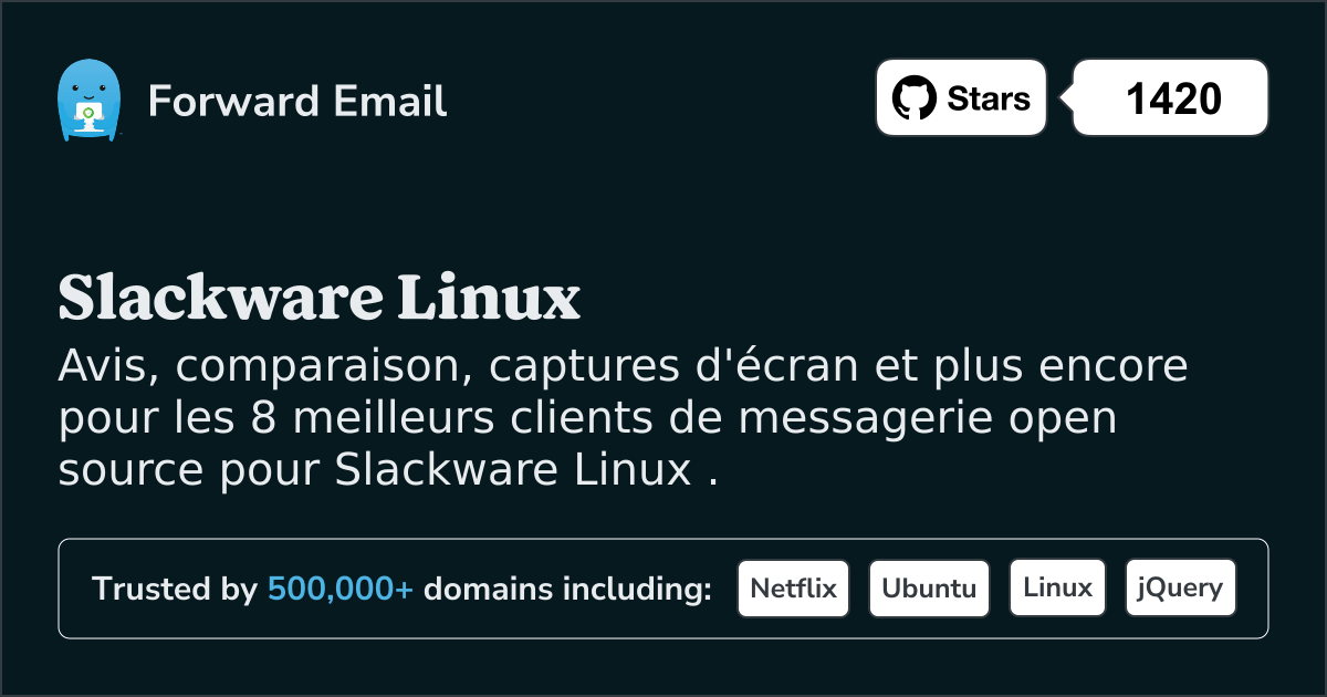 Les 8 meilleurs clients de messagerie open source pour Slackware Linux en 2025